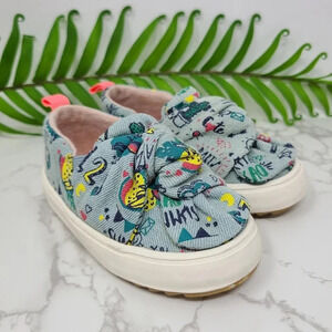 Zara Kids Printed Graphic Sneakers 22 6.5